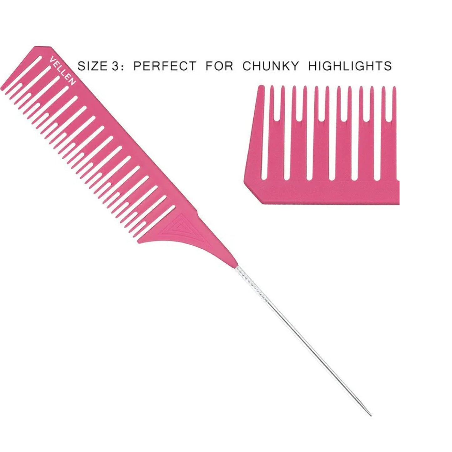 Vellen Premium Professional Hair Tail Comb Set