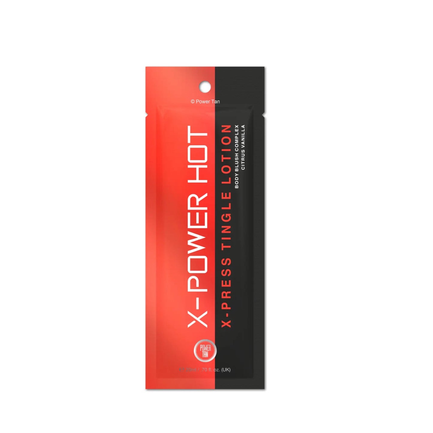Power Tan X-Power Hot Tingle Tanning Sunbed Lotion Accelerator Sachet 20ml