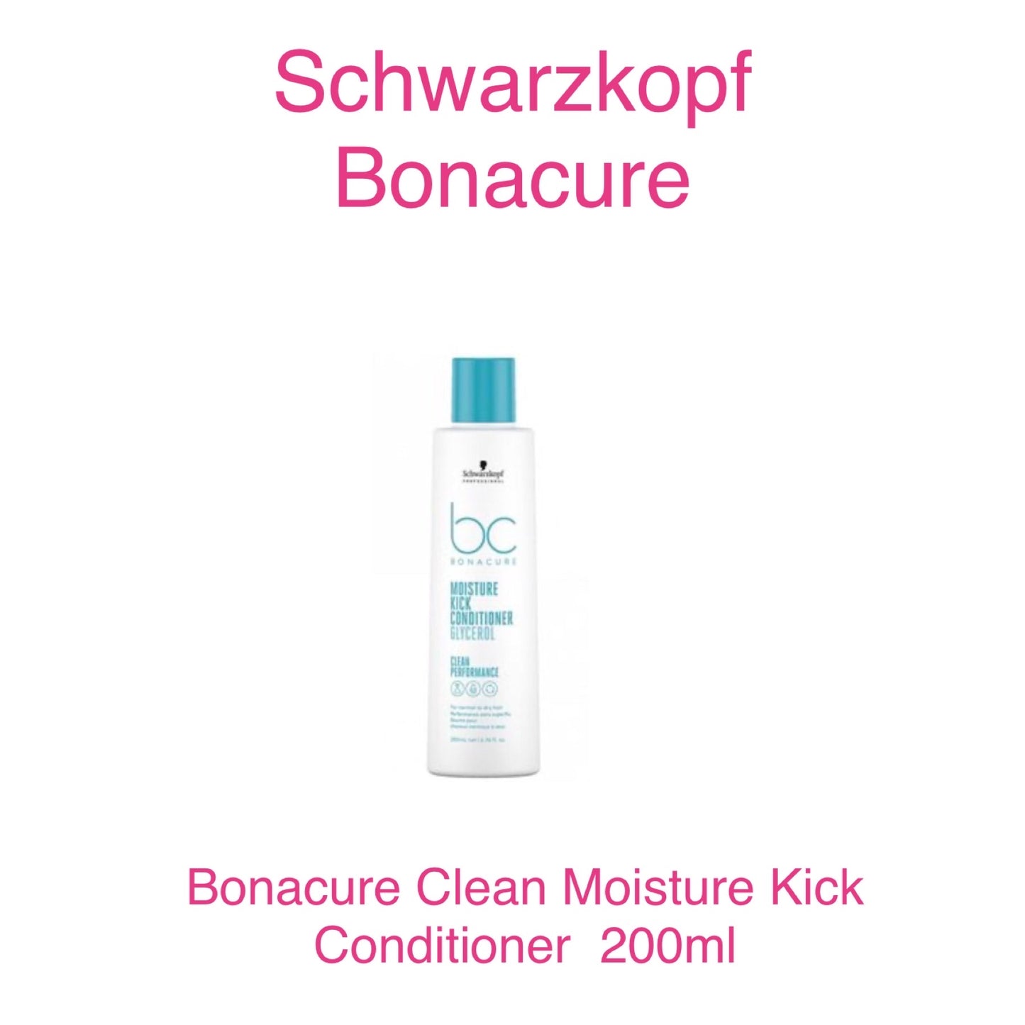 Schwarzkopf Bonacure Clean Moisture Kick Conditioner