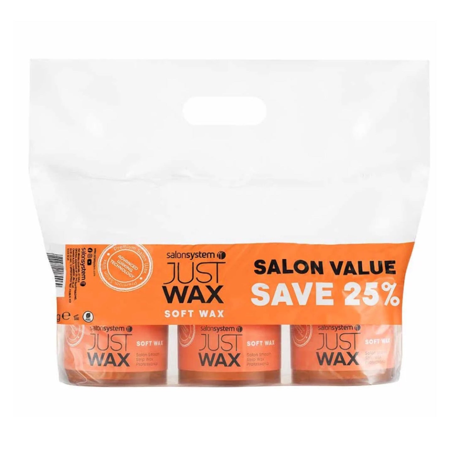 Salon Systems Just Wax Soft Wax (425g) Buy 3 save 25%