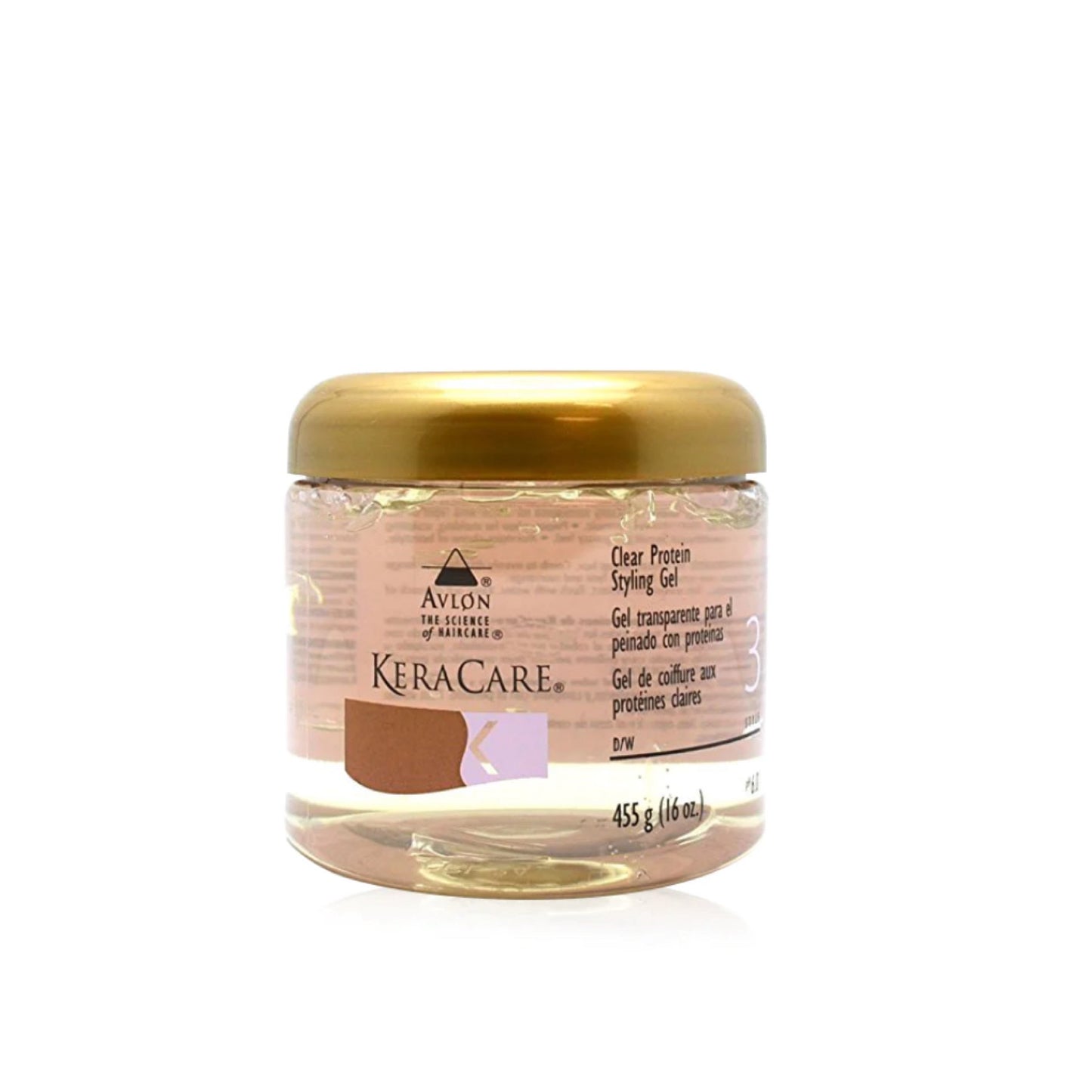 Avlon KeraCare Clear Protein Styling Gel 455g professional only