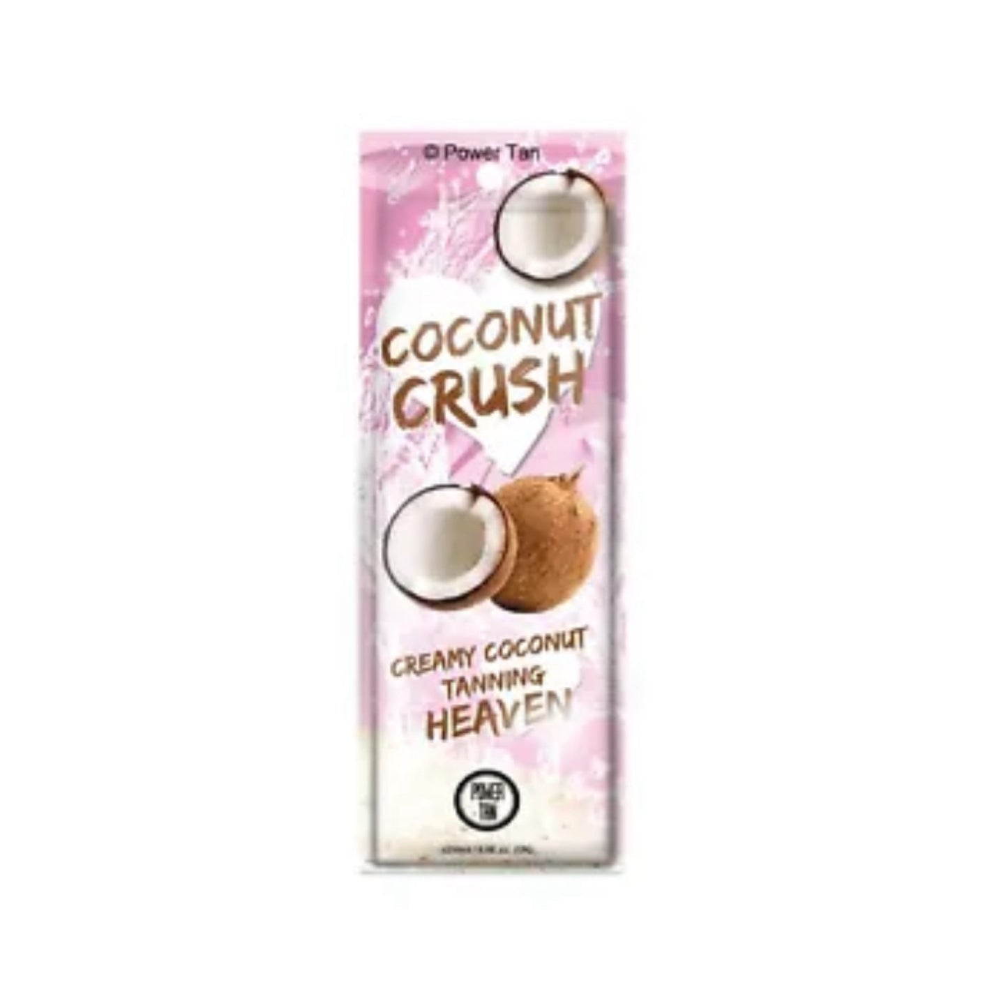 Power Tan Coconut Crush Tanning Accelerator Sunbed Cream Sachet 20ml