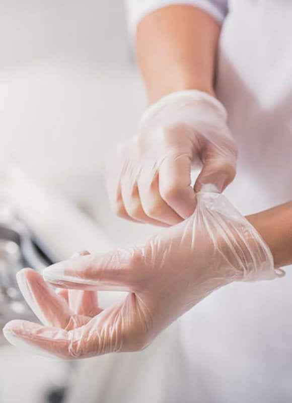 Amabilia Pro Vinyl Exam Gloves Clear Powder Free 100qty