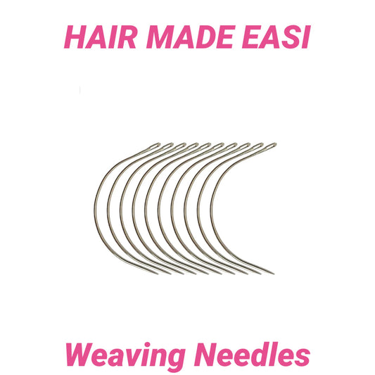 Hair Made Easi Curved Weaving  Needles 10pk