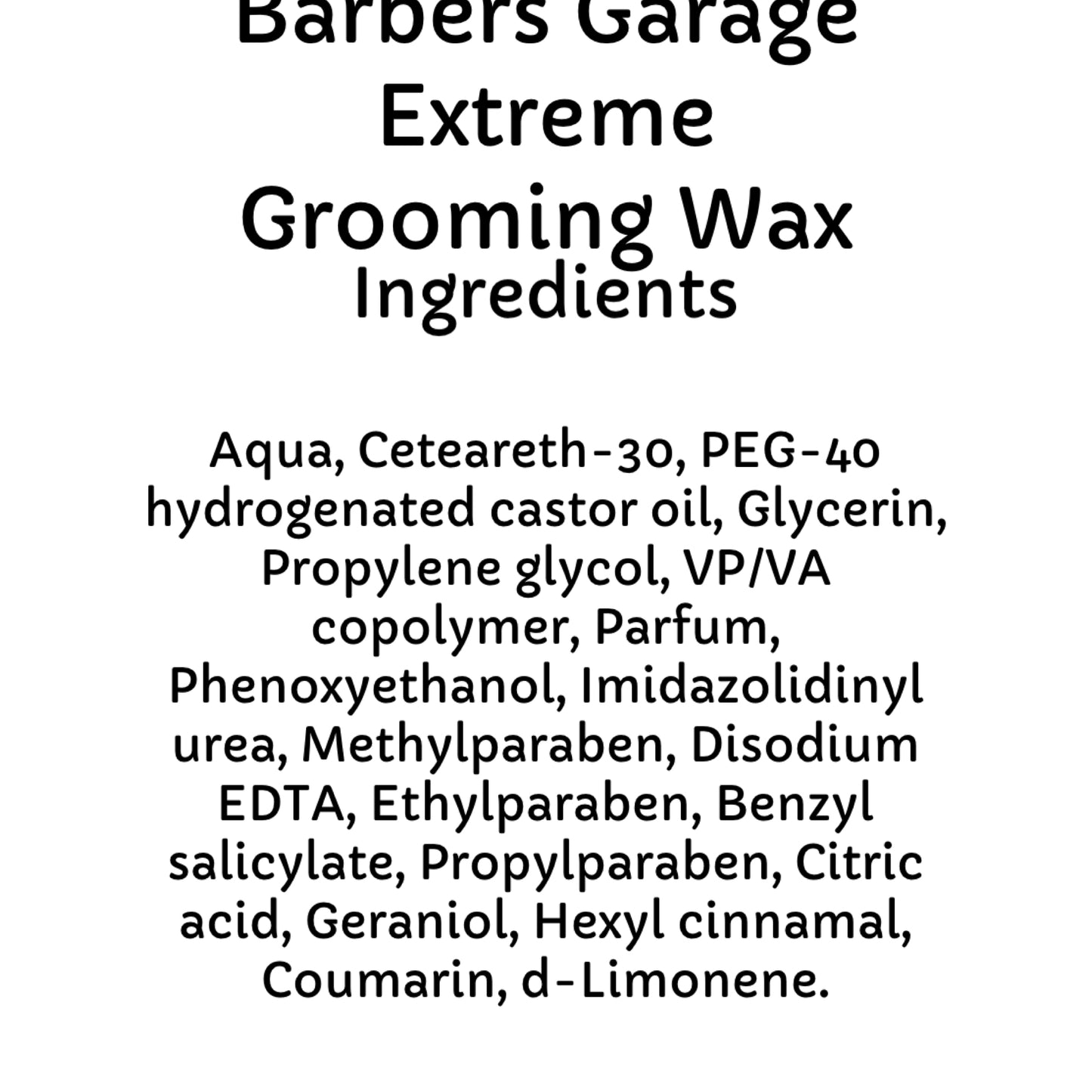 Barbers Garage Extreme Grooming Wax (100g)