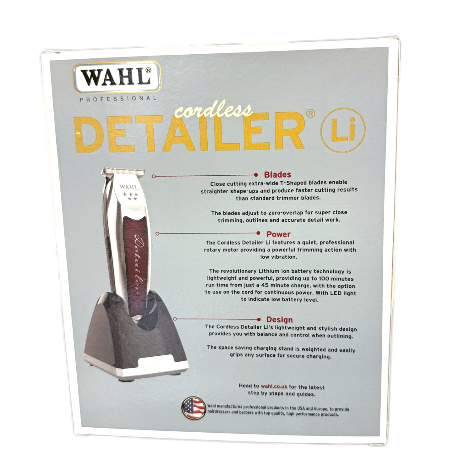 Wahl 5 Star Cord/Cordless Detailer Li Trimmer with Extra Wide Blade