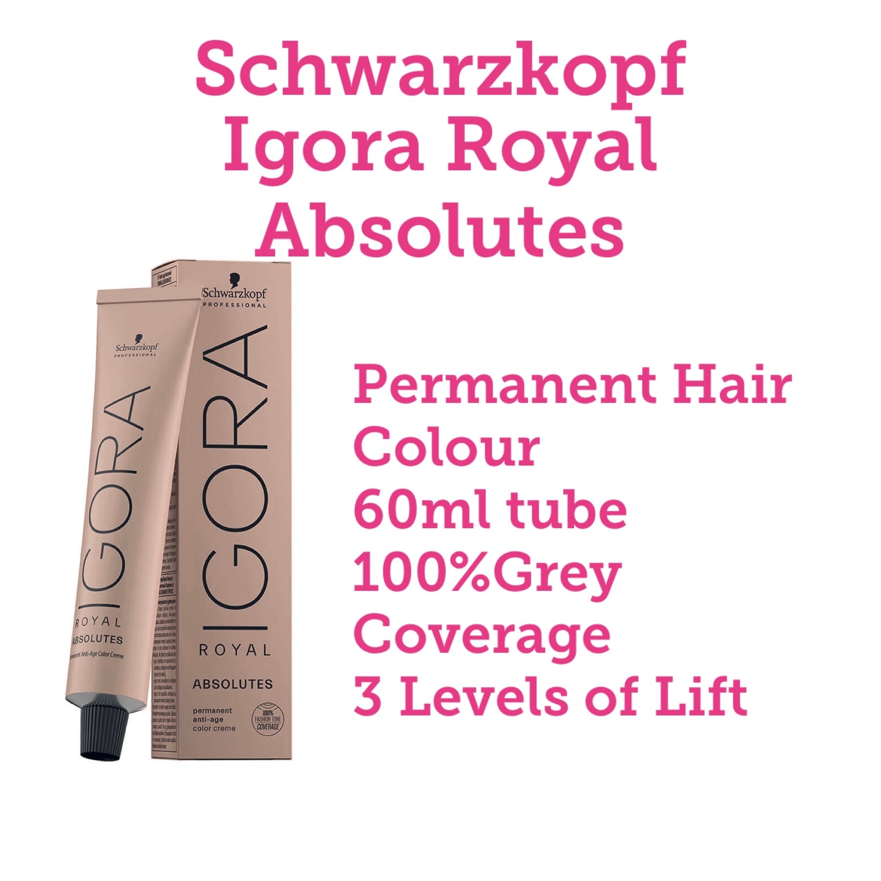 Schwarzkopf Igora Royal Permanent Hair Color Chart
