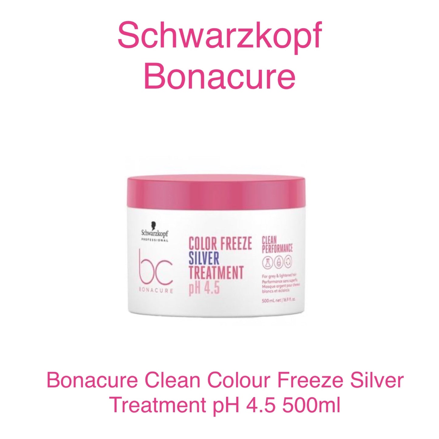 Schwarzkopf Bonacure Clean Colour Freeze Silver Treatment pH 4.5