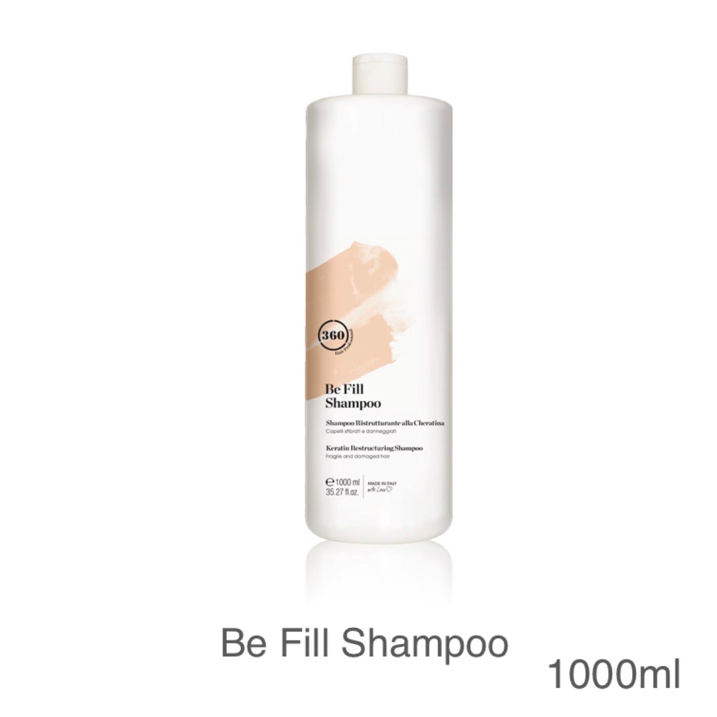 360 Hair Professional I Be Fill Shampoo 100ml 450ml & 1000ml (keratin ingredient)