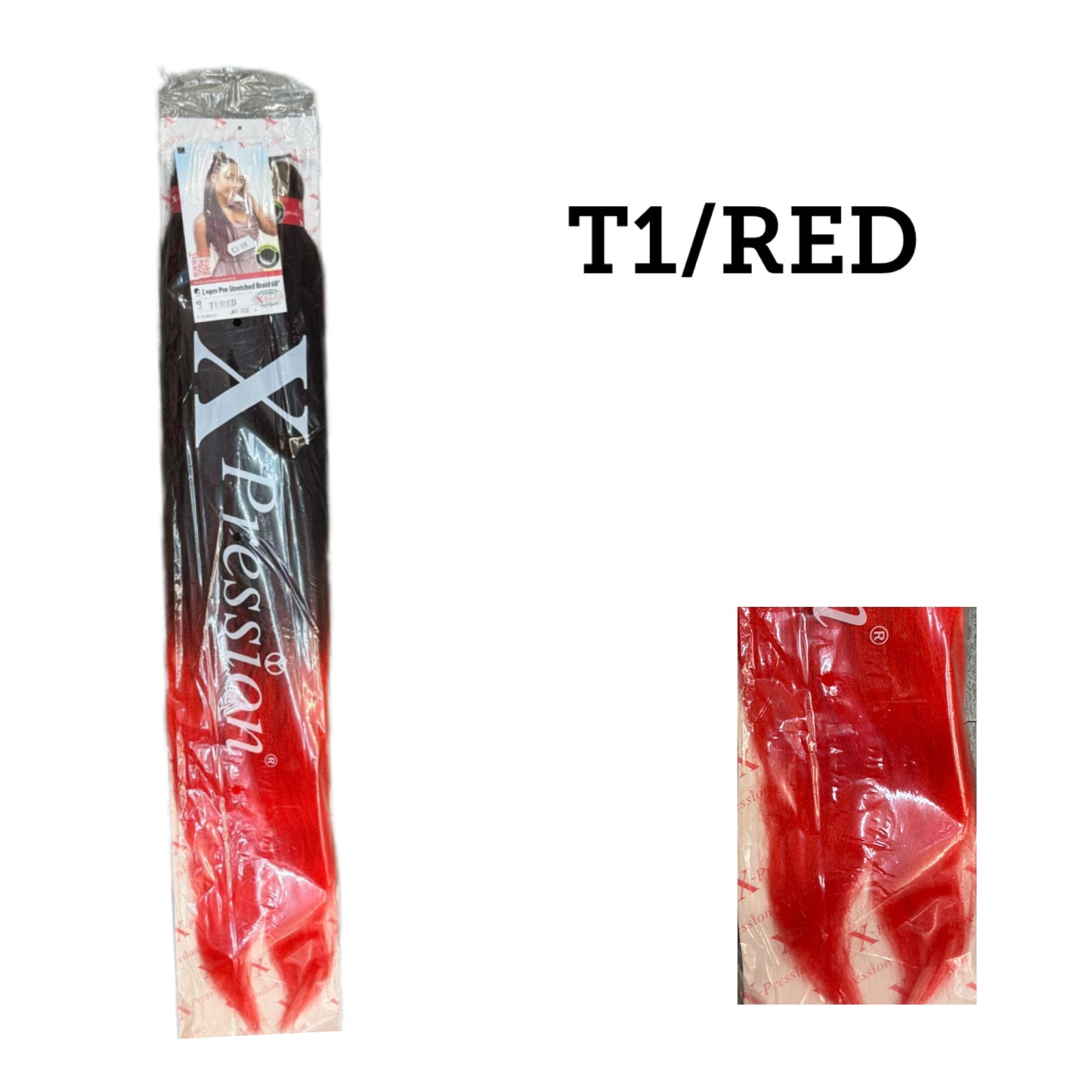 XPRESSIONS LAGOS 60” PRE STRETCHED BRAID OMBRÉ