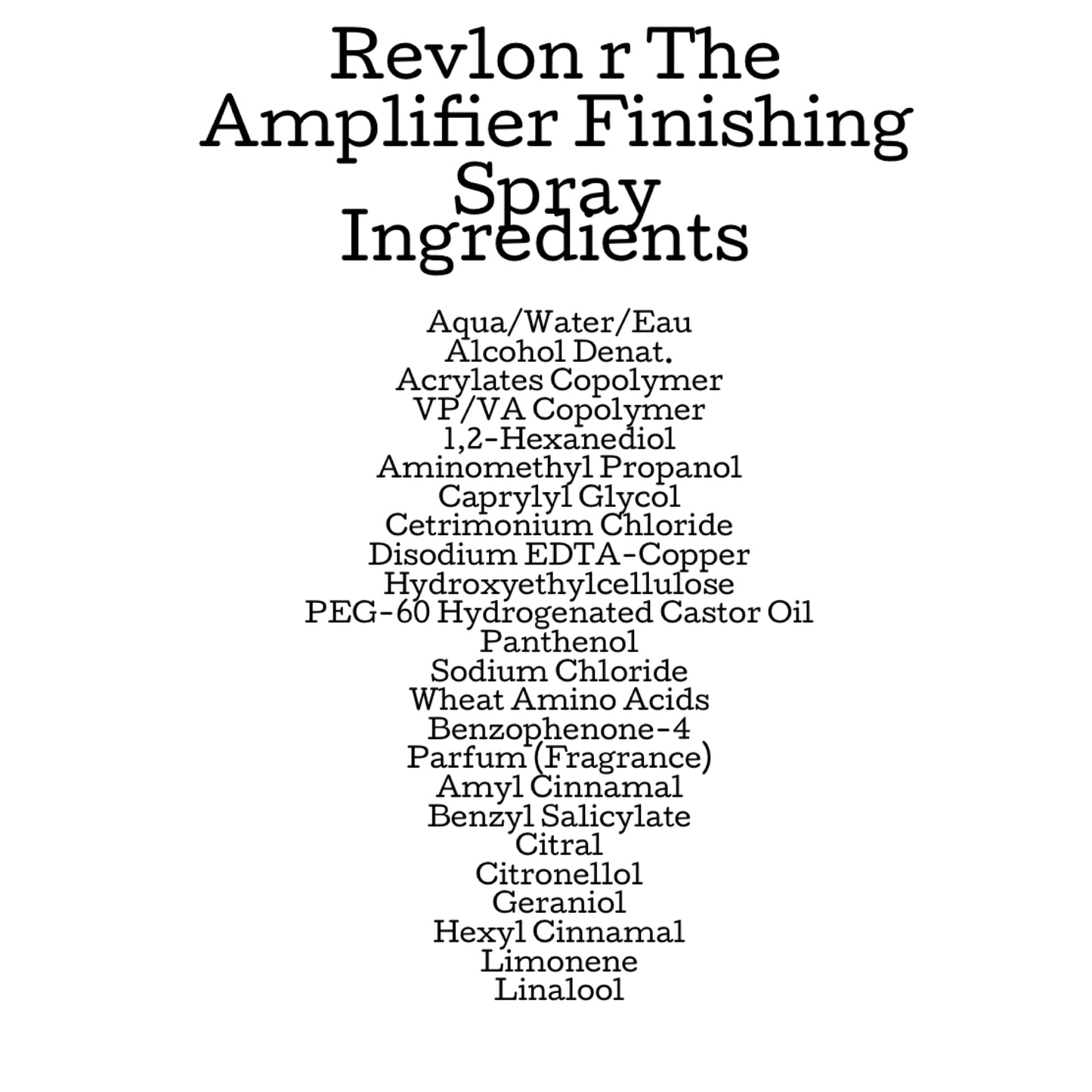 Revlon Professional Pro You The Amplifier Finishing Spray 250ml