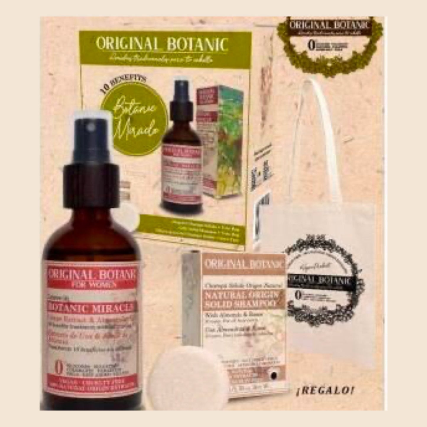 Original Botanic Miracle Leave In Kit 150 ml + Shampoo 50 ml for women