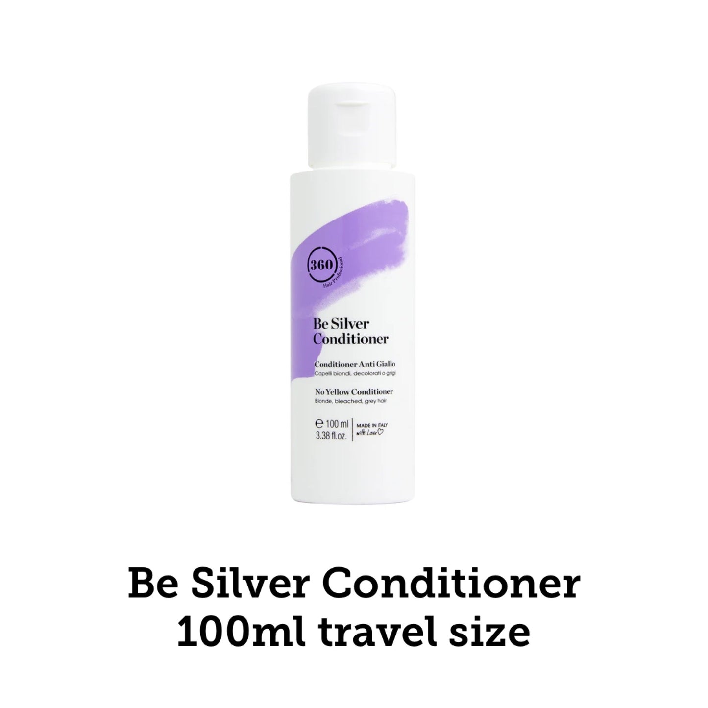 360 Hair Professional Be Silver Conditioner 100ml, 300ml & 1000ml