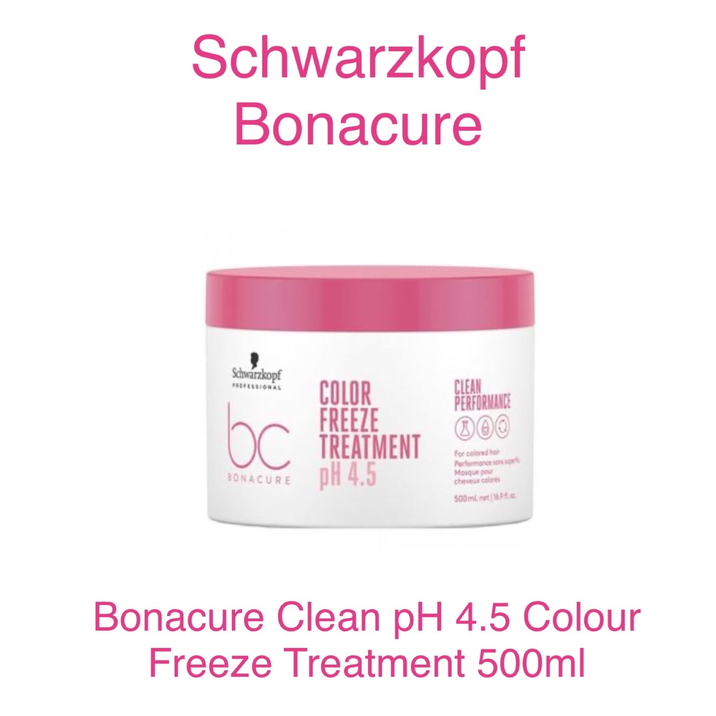 Schwarzkopf Bonacure Clean pH 4.5 Colour Freeze Treatment