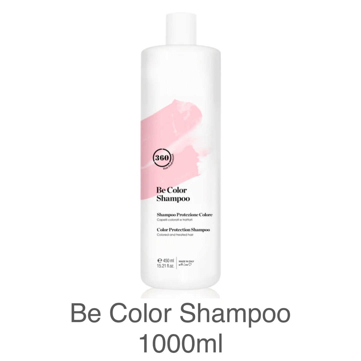 360 Hair Professional Be Color Shampoo 100ml 450ml & 1000ml