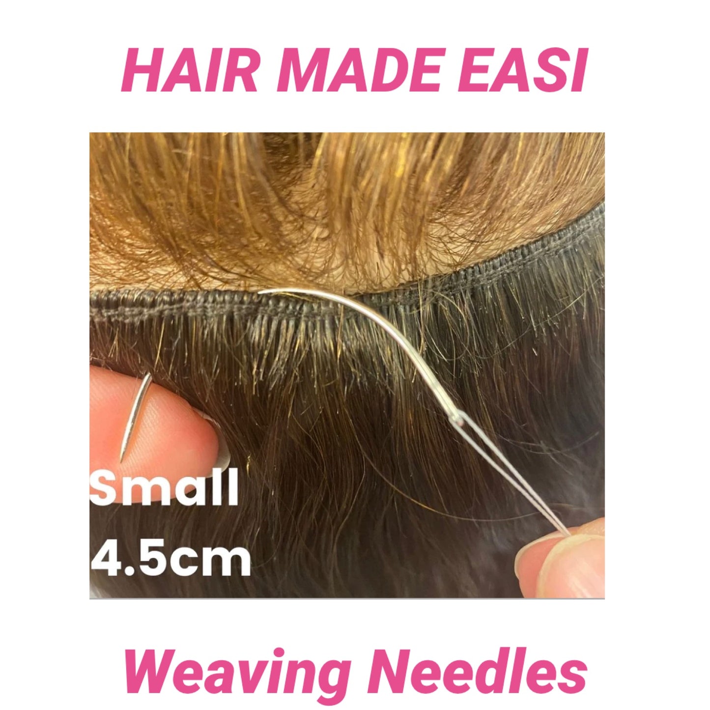 Hair Made Easi Curved Weaving Needles 10pk