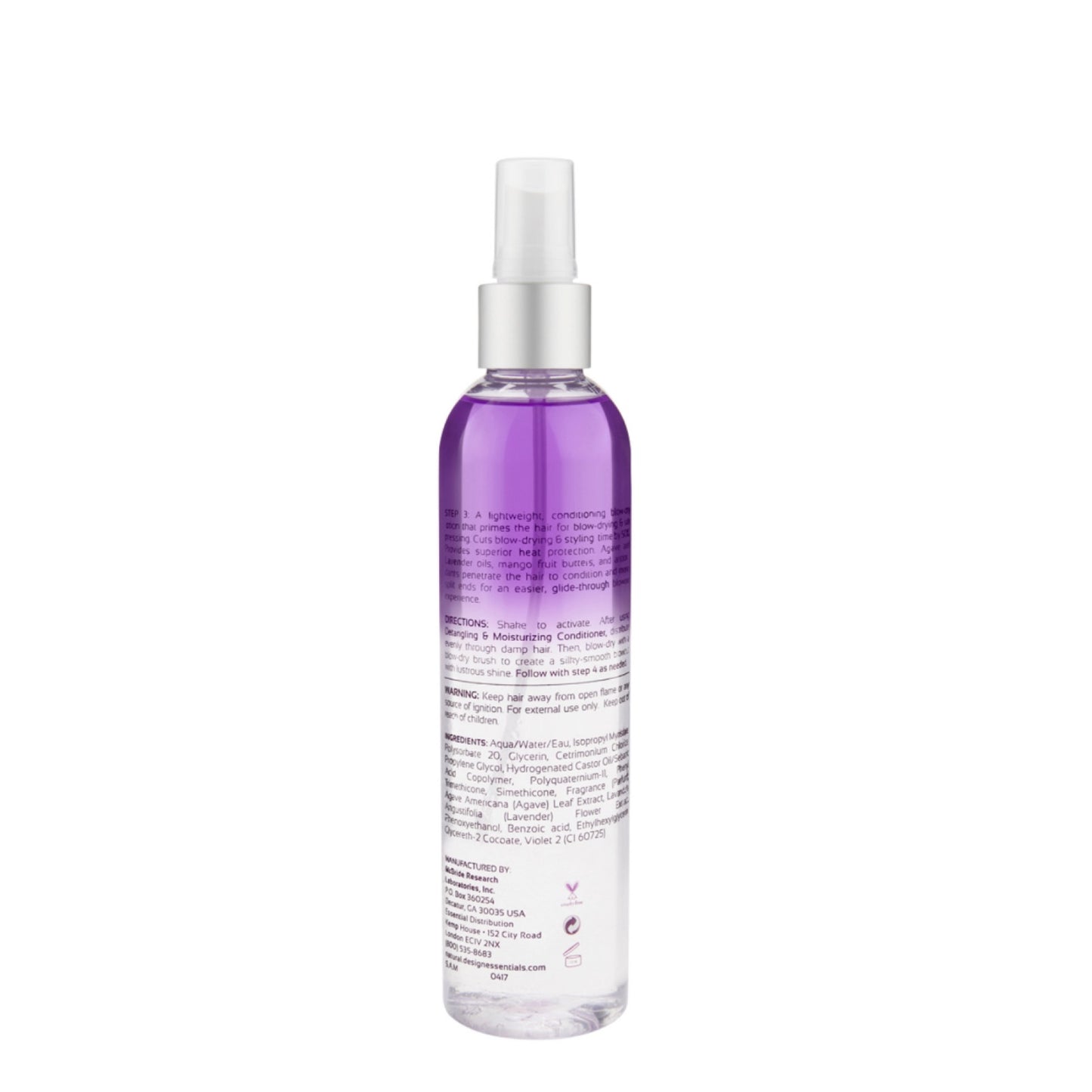 Design Essentials Agave & Lavender Blow-Dry & Styling Primer 227g