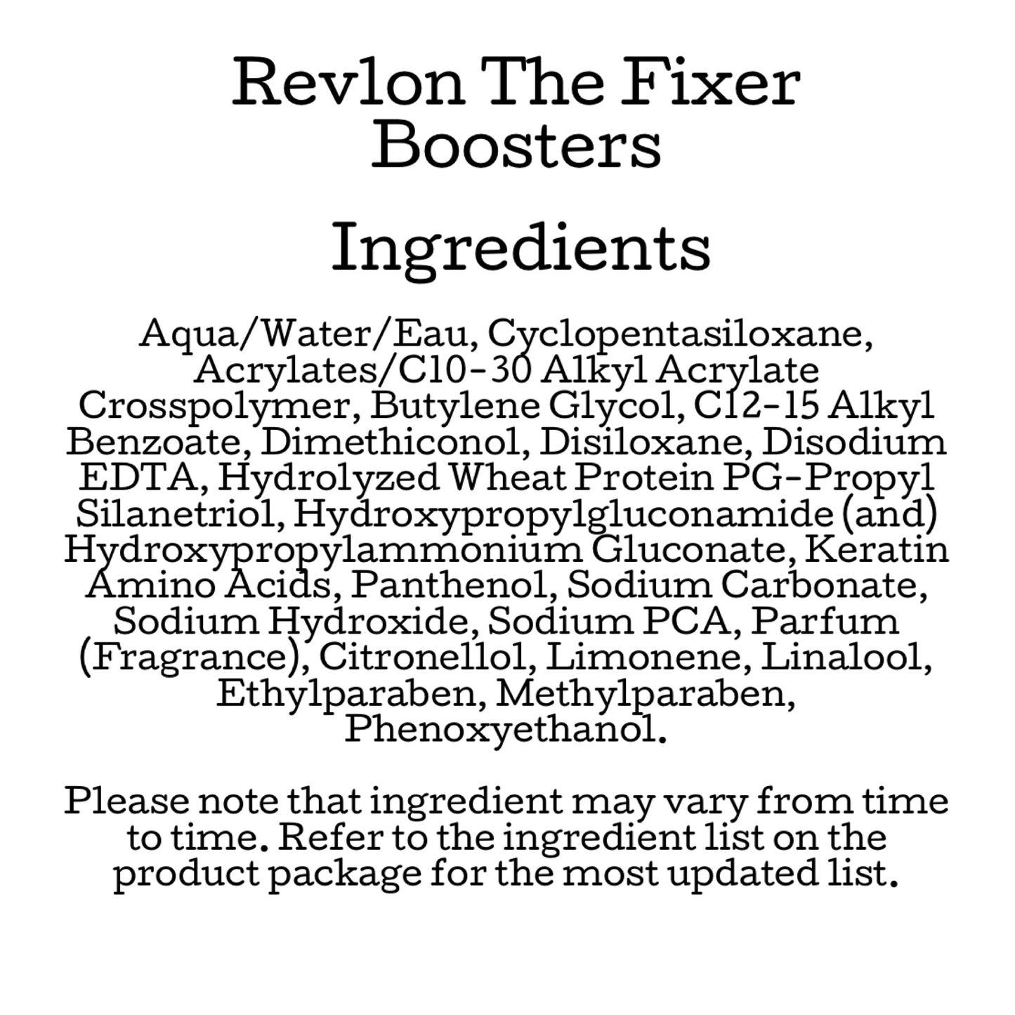 Revlon Professional Pro You The Fixer Repair Booster x 10 Ampoules