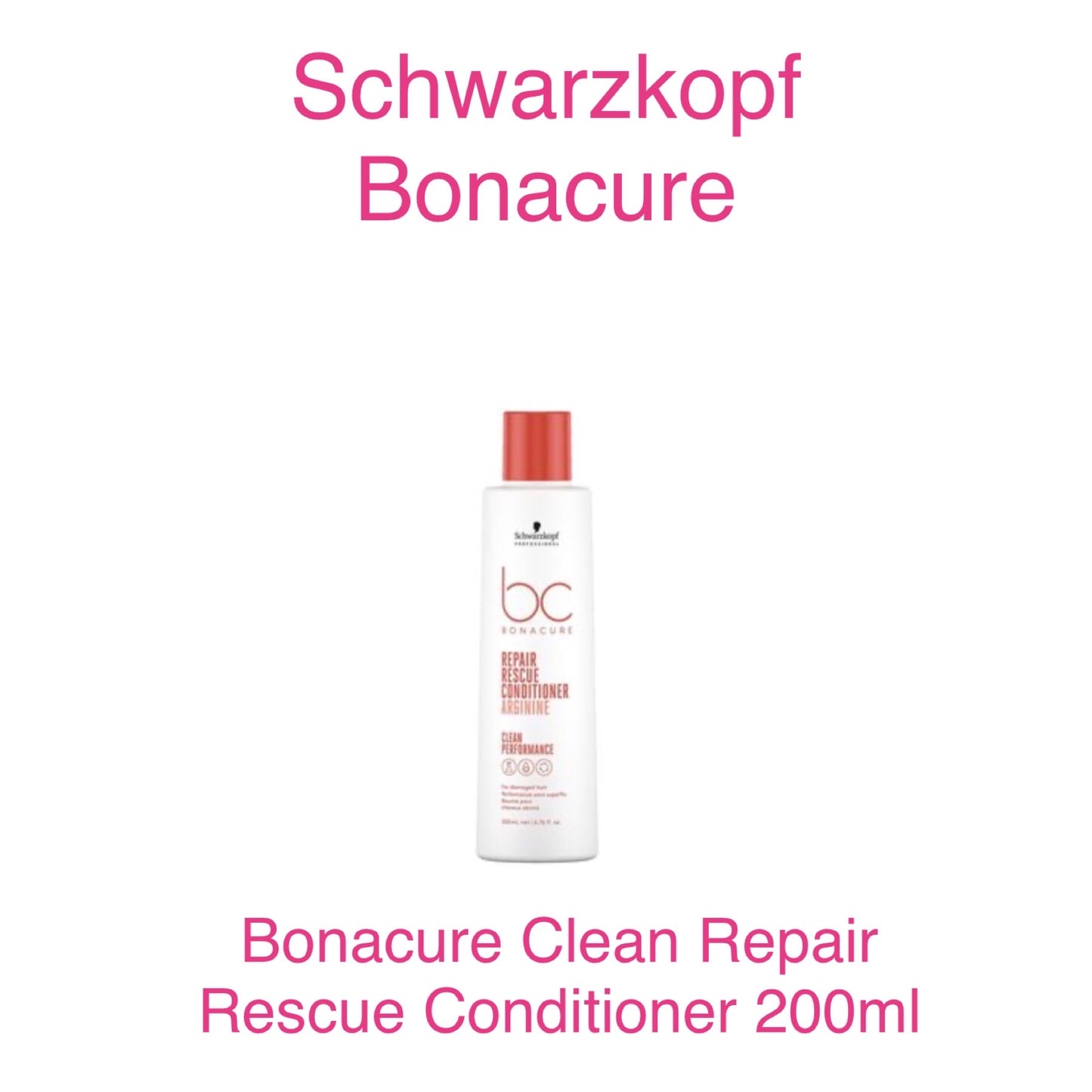 Schwarzkopf Bonacure Clean, Repair Rescue Conditioner