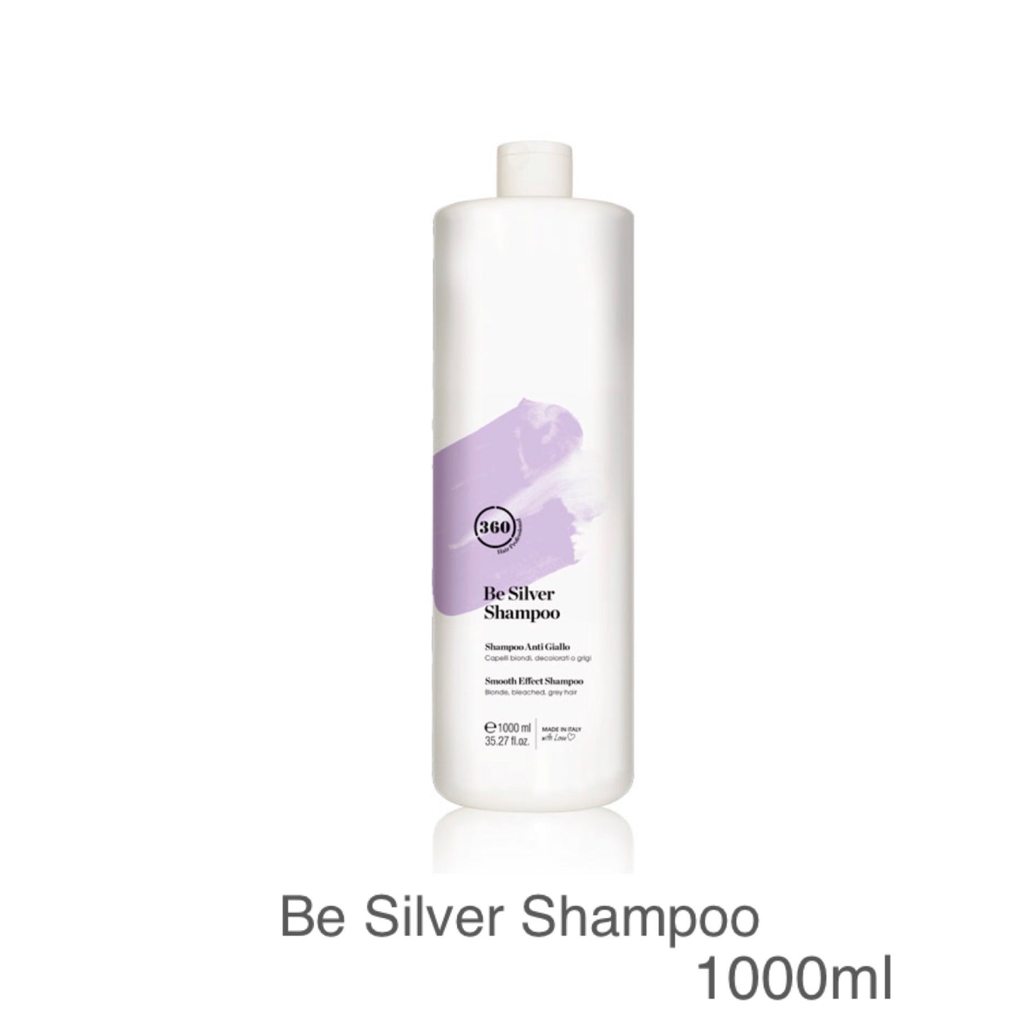 360 Hair Professional Be Silver Hair Shampoo 100ml, 450ml & 1000ml