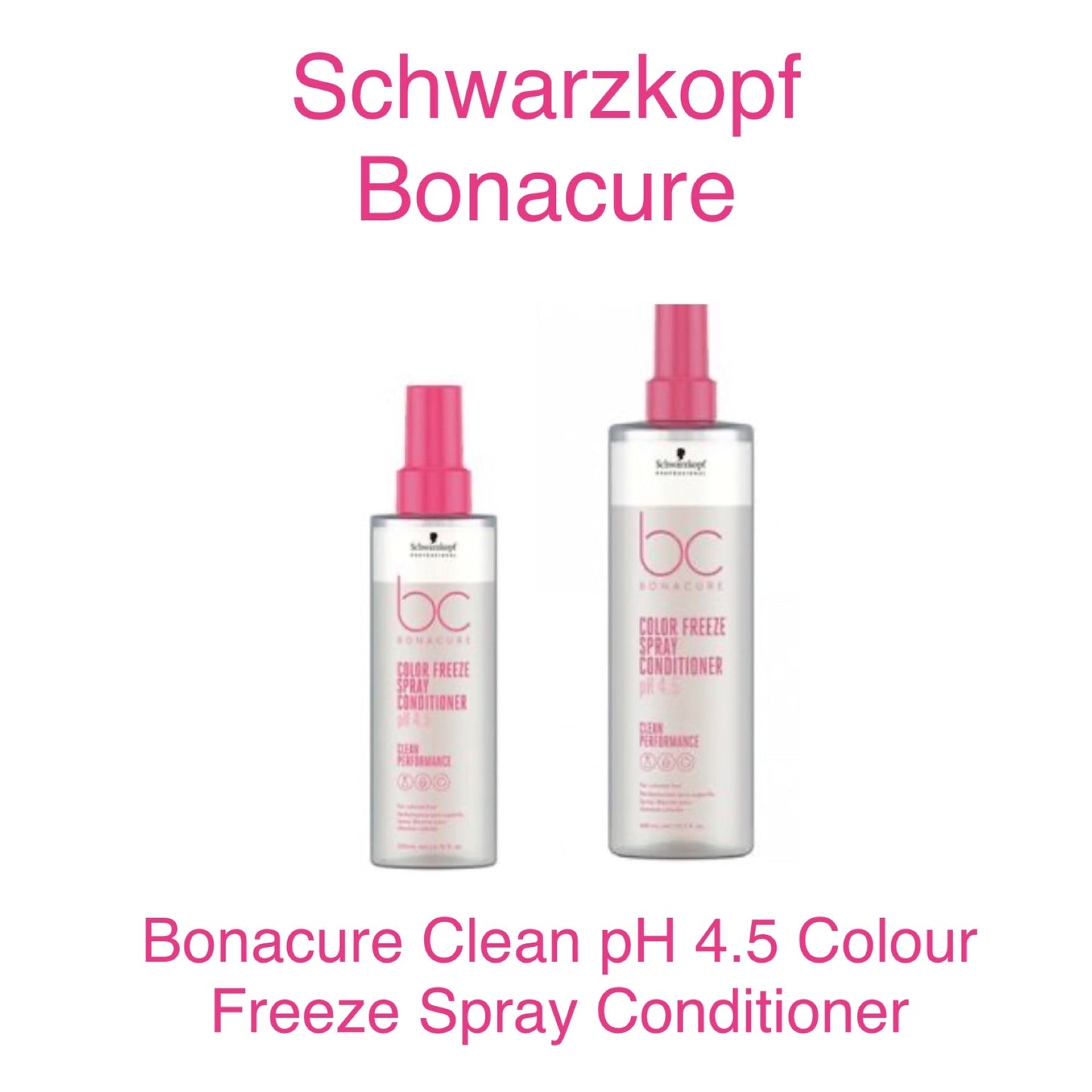 Schwarzkopf Bonacure Clean pH 4.5 Colour Freeze Spray Conditioner