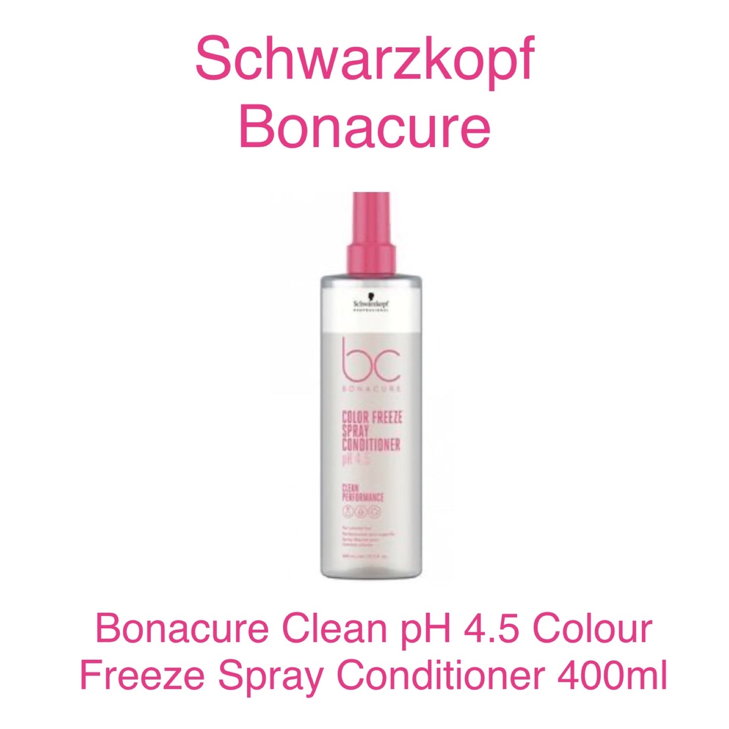 Schwarzkopf Bonacure Clean pH 4.5 Colour Freeze Spray Conditioner