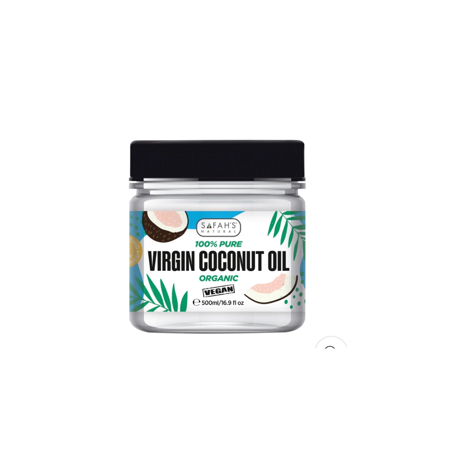 Safahs Organic Coconut Oil 100% Pure 250ml & 500ml