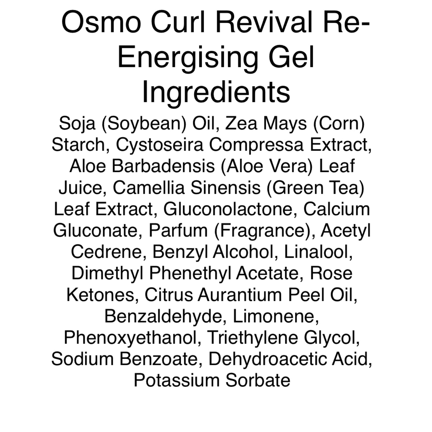 Osmo Curl Revival Re-Energising Gel (200ml)