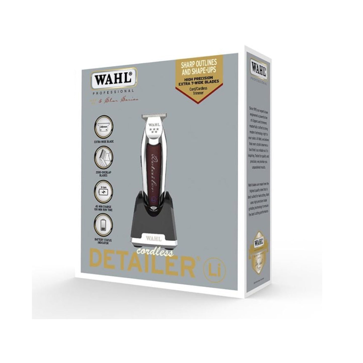 Wahl 5 Star Cord/Cordless Detailer Li Trimmer with Extra Wide Blade