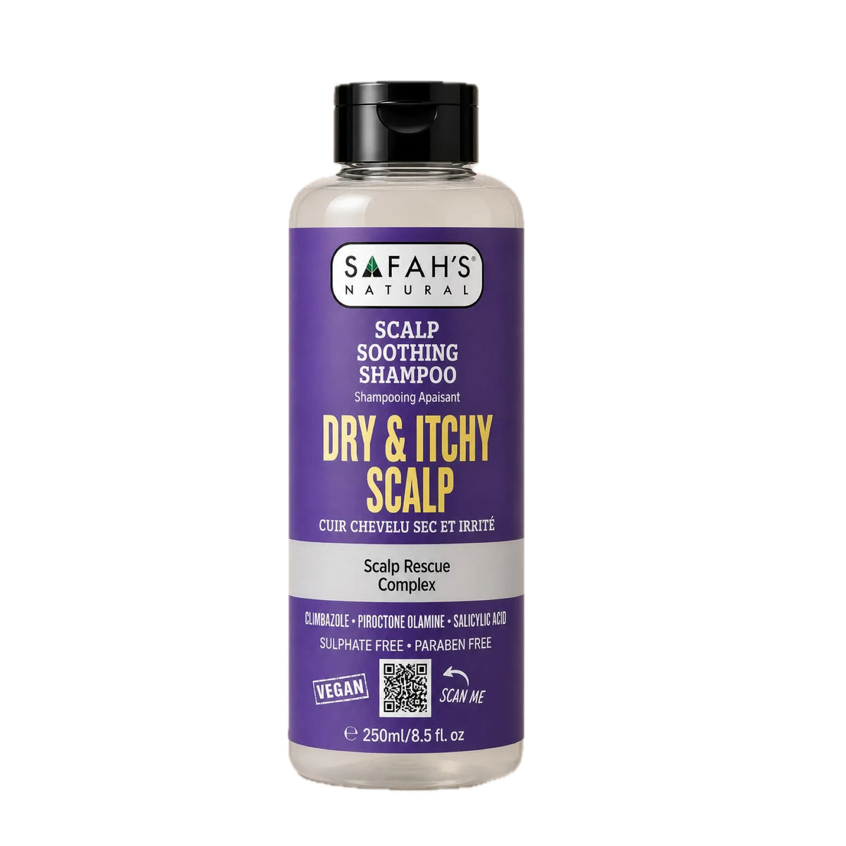 Safah’s Scalp Soothing Shampoo – Dry & Itchy Scalp 250ml