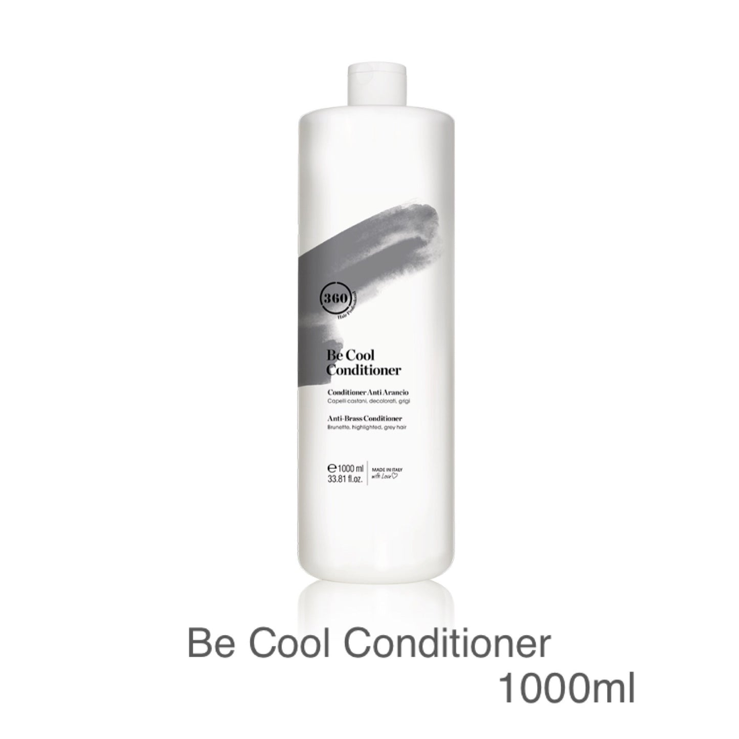 360 Hair Professional Be Cool Hair Conditioner 300ml & 1000ml (Toning for warm tones)
