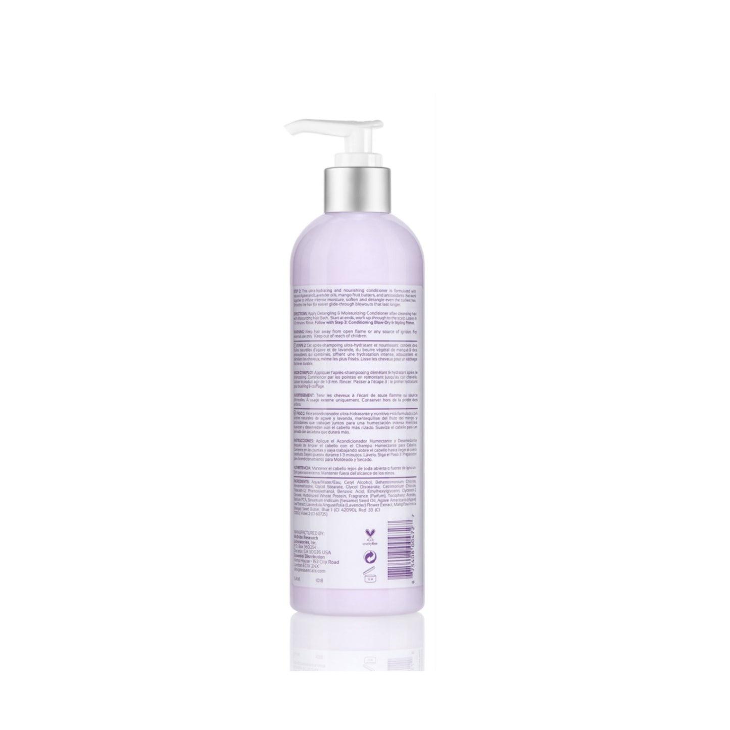 Design Essentials Agave & Lavender Moisturizing & Detangling Conditioner 340g Blow Dry & Silk Press Collection