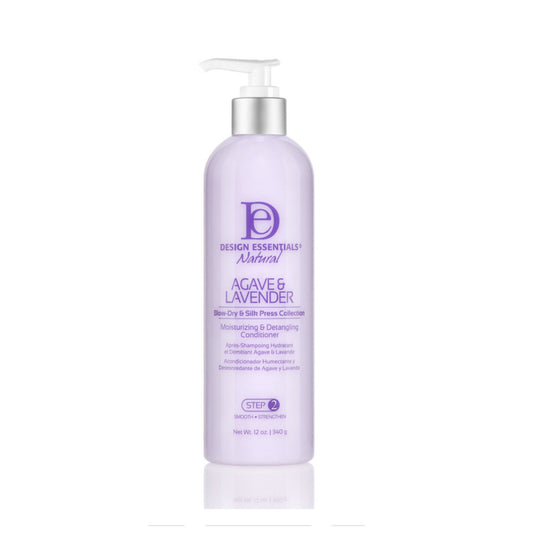 Design Essentials Agave & Lavender Moisturizing & Detangling Conditioner 340g Blow Dry & Silk Press Collection