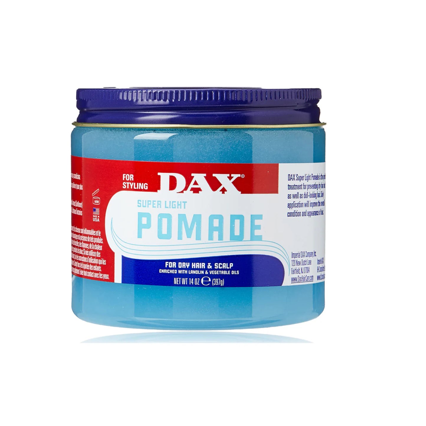 Dax Super Light Pomade for Dry Hair & Scalp Treatment 14oz 397g
