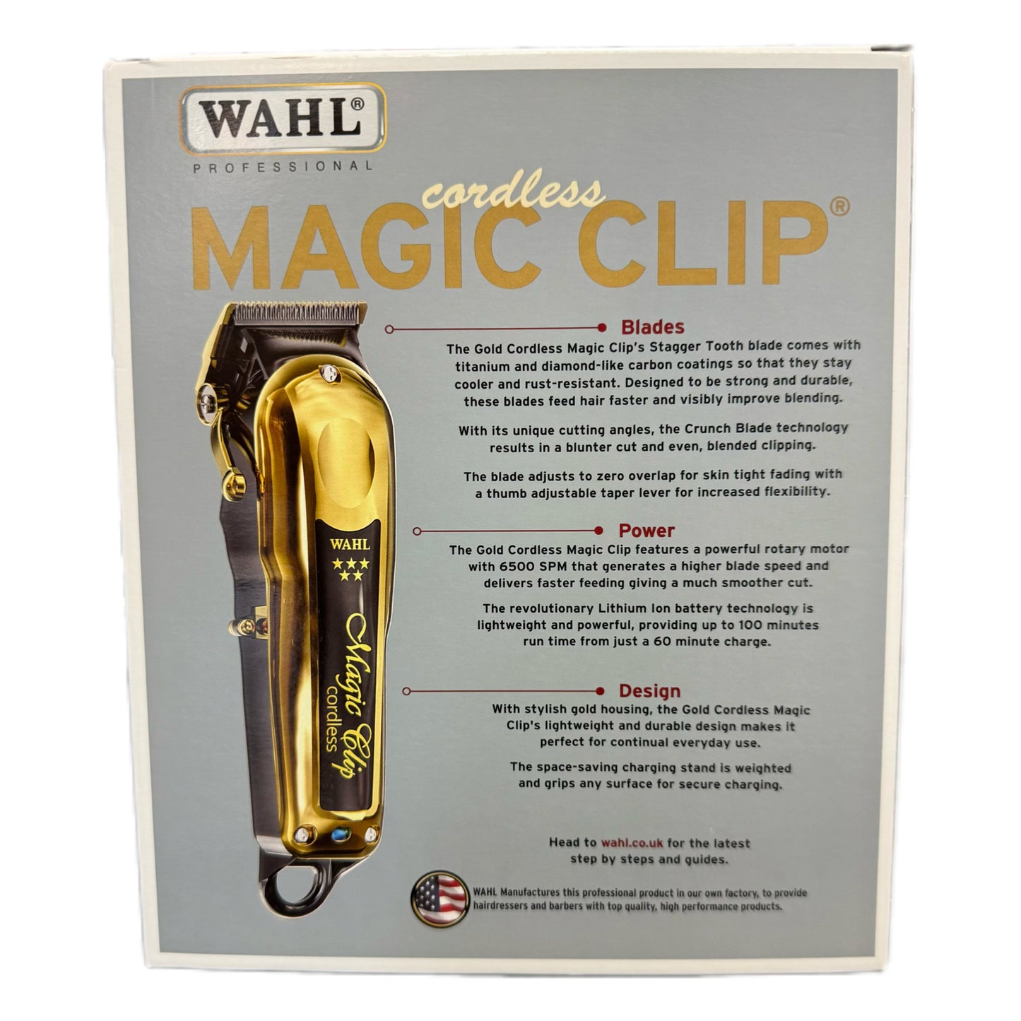 Wahl Cordless Magic Clip Clipper Gold