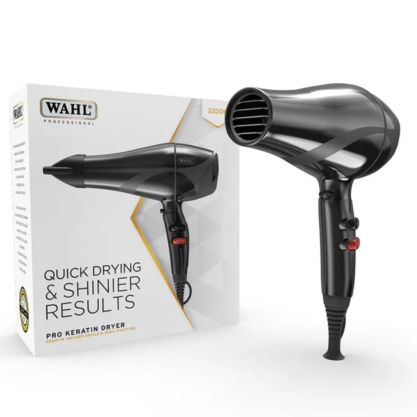 WAHL Pro Keratin Hair Dryer in Black (2200W)