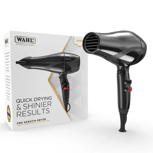 WAHL Pro Keratin Hair Dryer in Black (2200W)