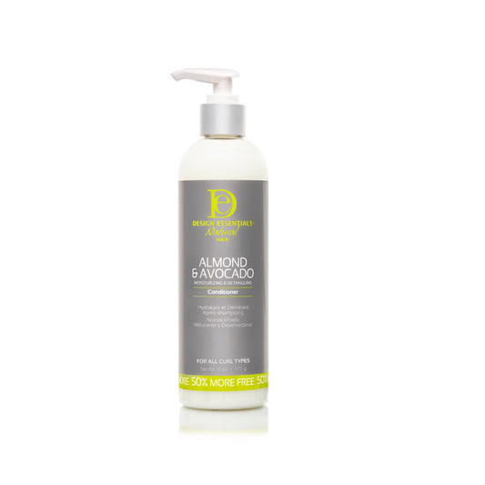 Design Essentials Almond & Avocado Moisturizing & Detangling Conditioner 334g & 996g