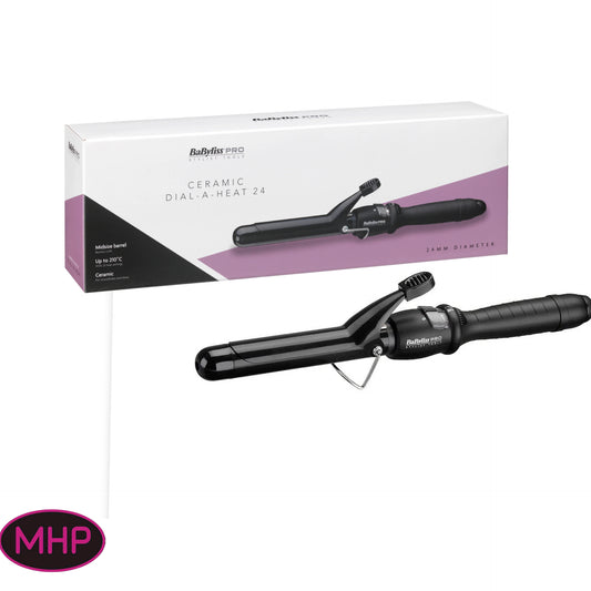 BaByliss PRO Ceramic Dial-A-Heat Tong 24mm