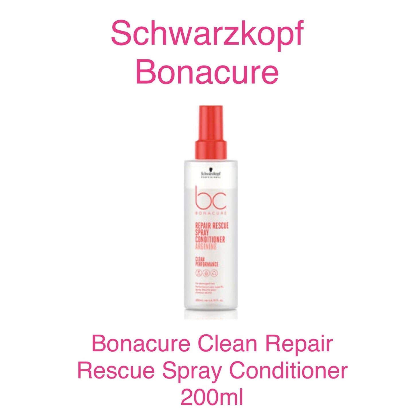 Schwarzkopf Bonacure Clean Repair Rescue Spray Conditioner