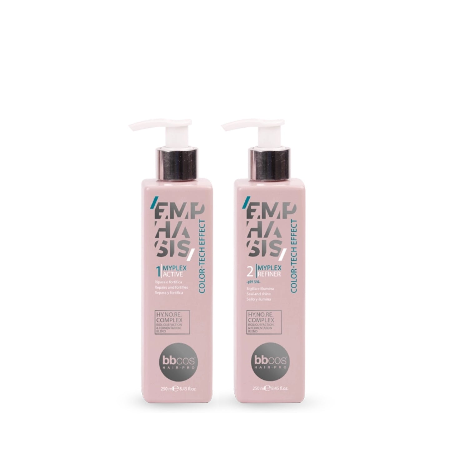 MHP- BBCos Emphasis Color- Tech Effect Myplex Active & Refiner 250ml each