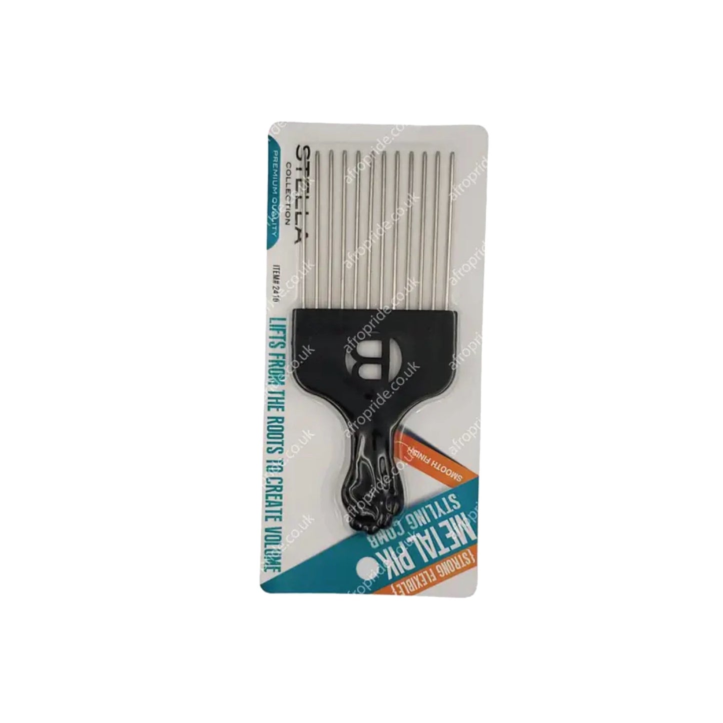 Stella Collection Metal Pik Styling Comb no 2410