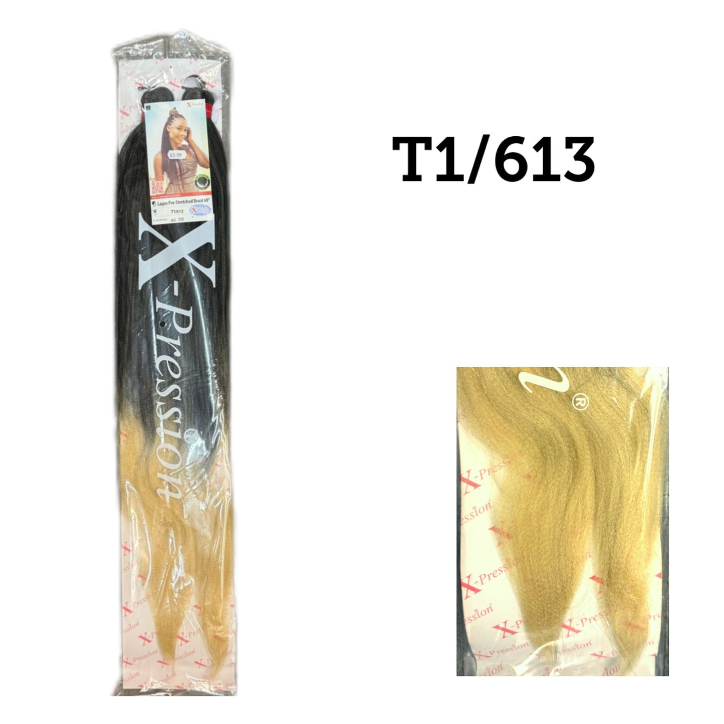 XPRESSIONS LAGOS 60” PRE STRETCHED BRAID OMBRÉ