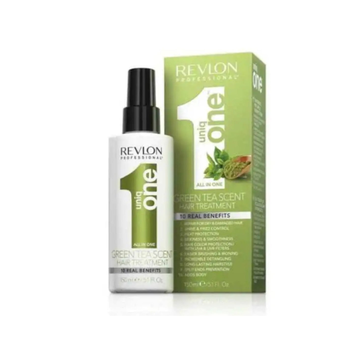 Revlon Uniqone Hair Treatment Leave in Conditioner Green Tea Fragrance 150ml