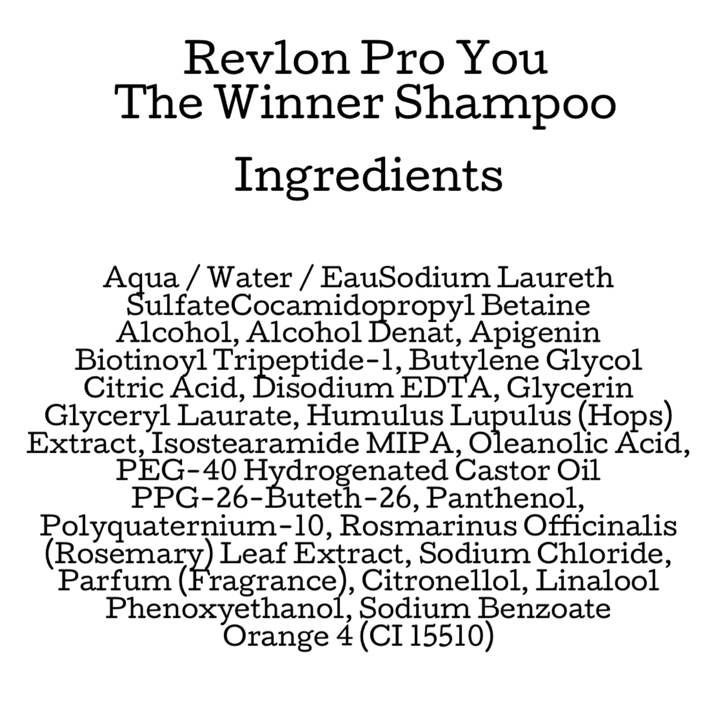 Revlon PRO YOU The Winner Anti Hair Loss Invigorating Shampoo 350ml