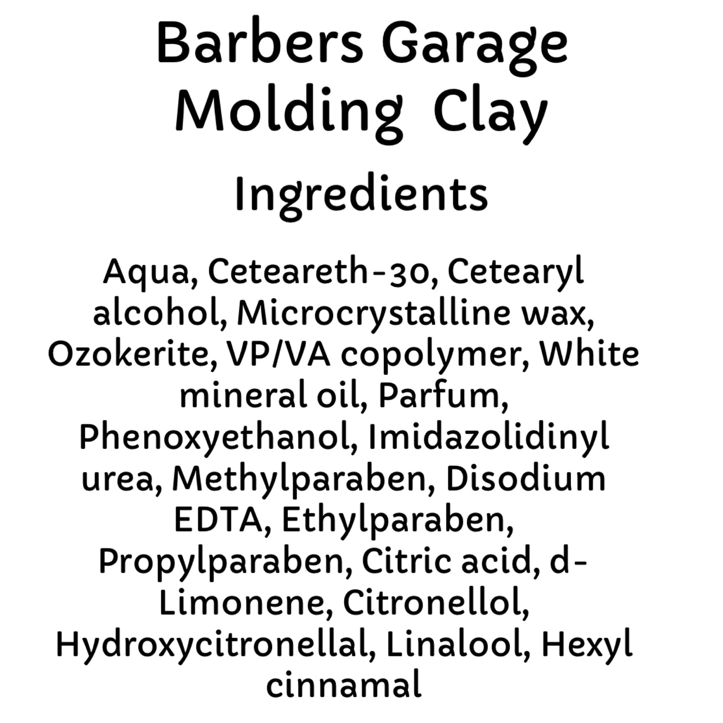 Barbers Garage Molding Clay (100g)