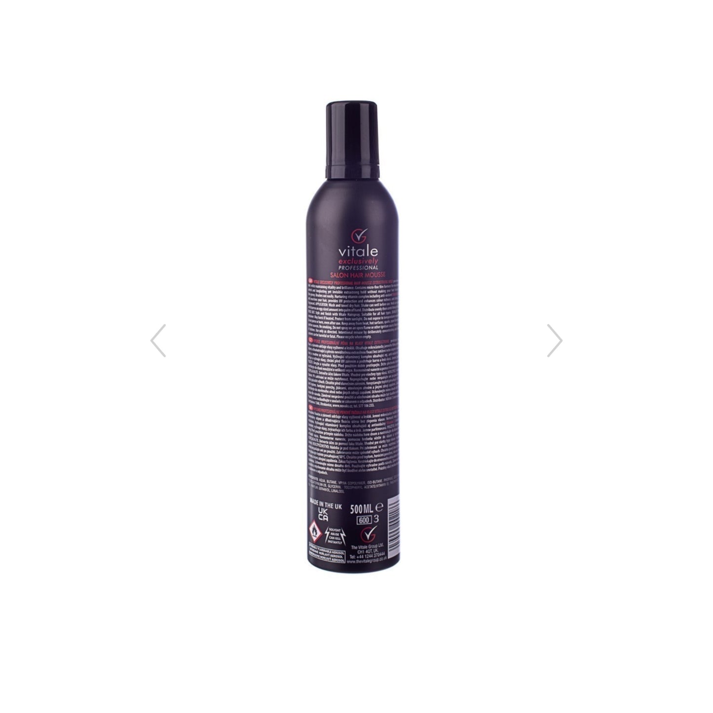 Vitale Extra Hold Styling Mousse 500ml