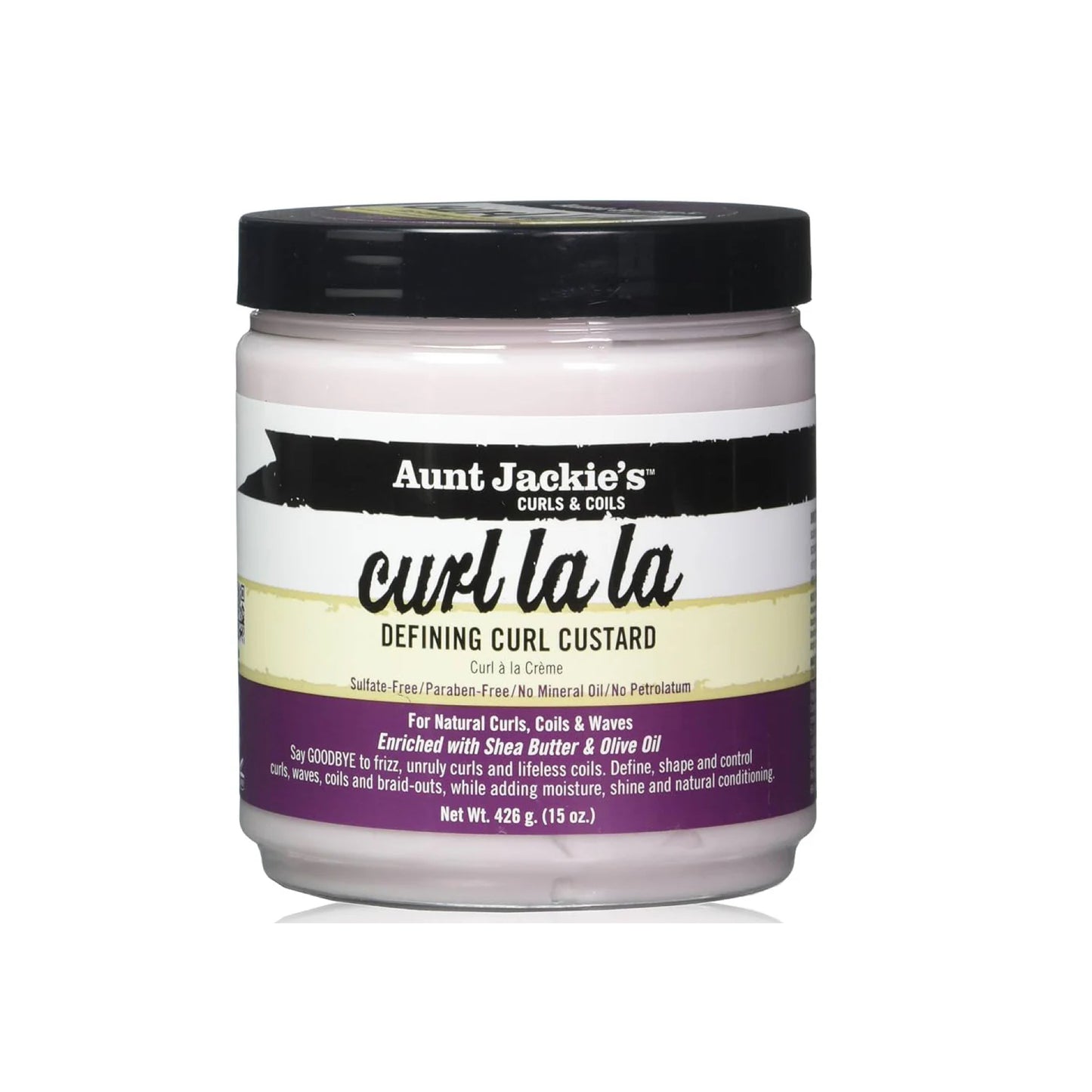 Aunt Jackies Curl La La Defining Curl Custard 15 oz
Aunt Jackies Curl La La Defining Curl Custard 15 oz