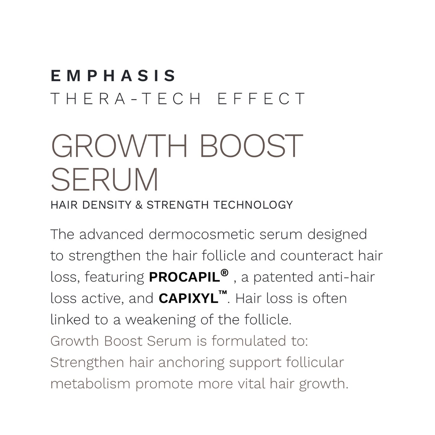 BBCOS Emphasis Thera-Tech Growth Boost Serum 50ml