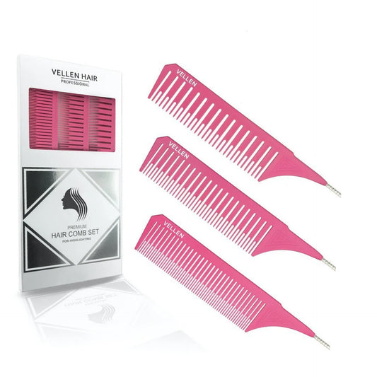 Vellen Premium Professional Hair Tail Comb Set